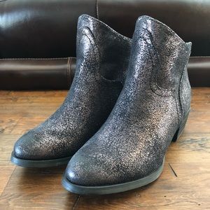 Metallic booties